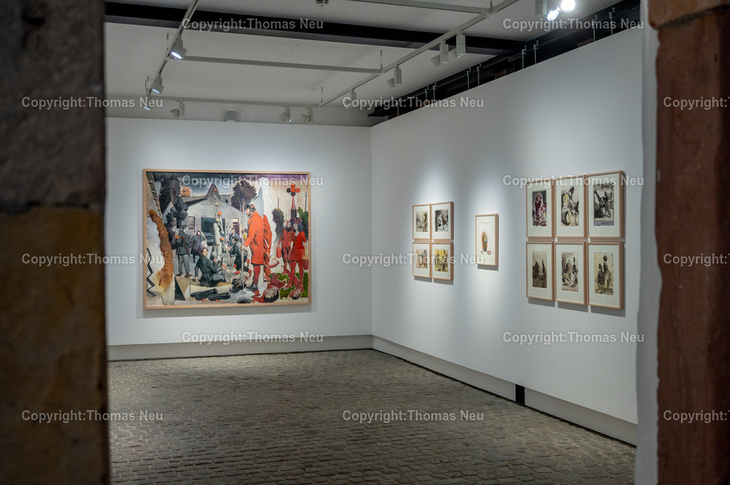 22_Neo_Rauch_Museum_Bensheim | 6.7.2024, bbe, Museum Bensheim, Ausstellung Neo Rauch "im Papiergrund", ,, Bild: Thomas Neu