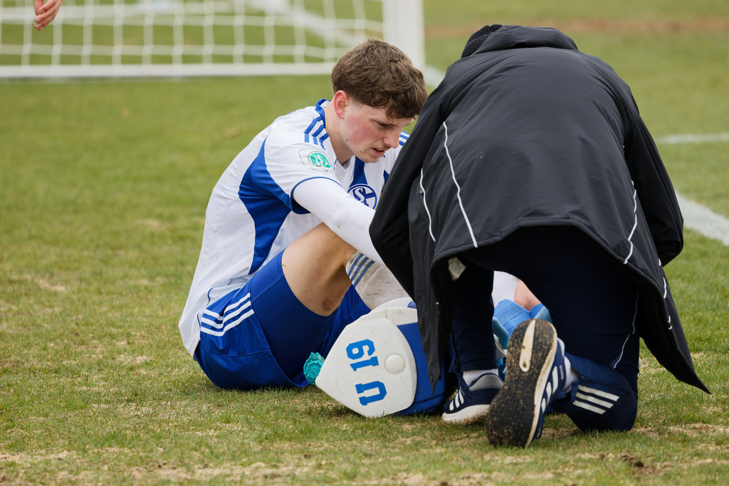 20260412-FCHS04_177 | 1.FC Heidenheim 1846 vs. FC Schalke 04, Fußball, U19, A-Junioren, NWL, U19-DFB-Nachwusliga, 2025/2026, 8. Spieltag, 12.04.2026 in Heidenheim, Walter-Birkhold-Jugendstadion (Foto: Michael Bulling) - Realisiert mit Pictrs.com