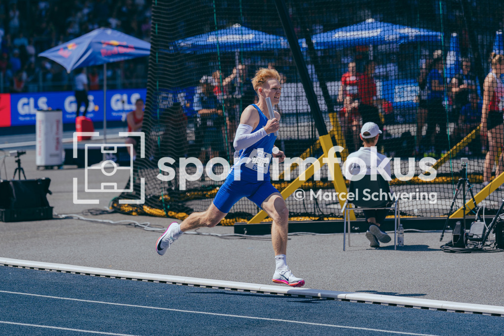 Deutsche Meisterschaften der Frauen und Männer 2026 | Nils Deppe, TV Wattenscheid 01, U20 4x400-Meter-Staffel, Deutsche Meisterschaften der Frauen und Männer 2026, Lohrheidestadion Bochum-Wattenscheid, 25.07.2026. Foto: Marcel Schwering / sportimfokus - Realisiert mit Pictrs.com