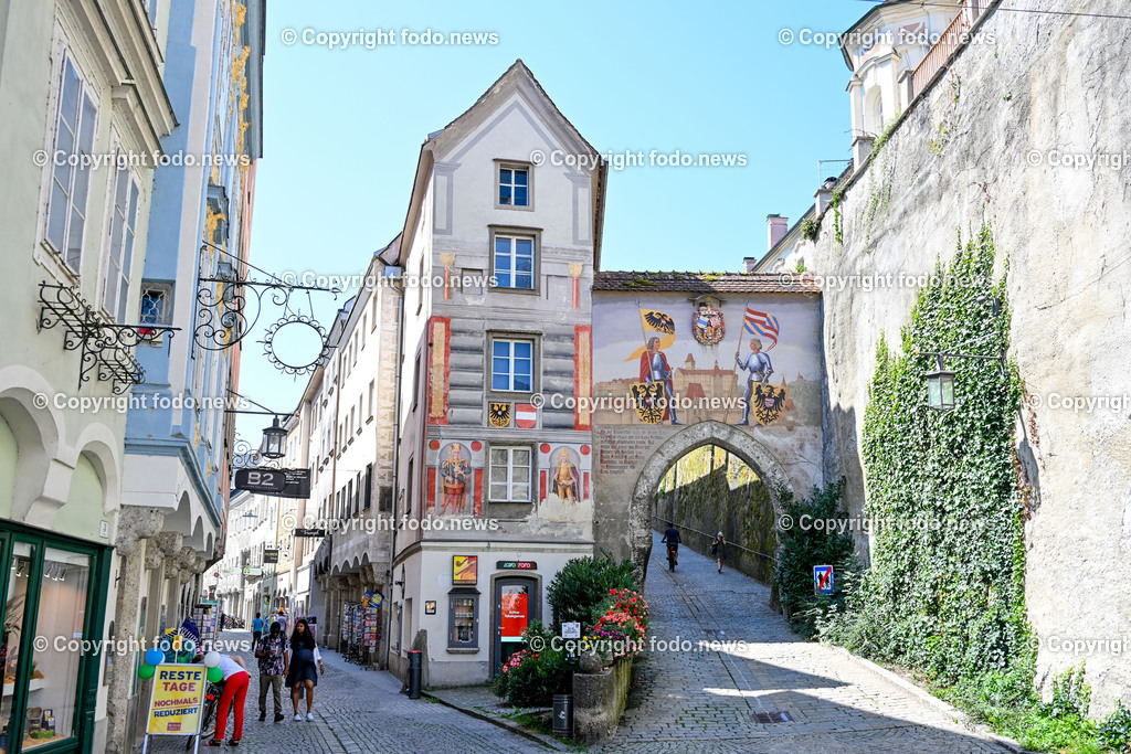 Steyr_ 21.08.2023-53 | 21.08.2023, Steyr, AUT, Steyr, im Bild enge Gasse