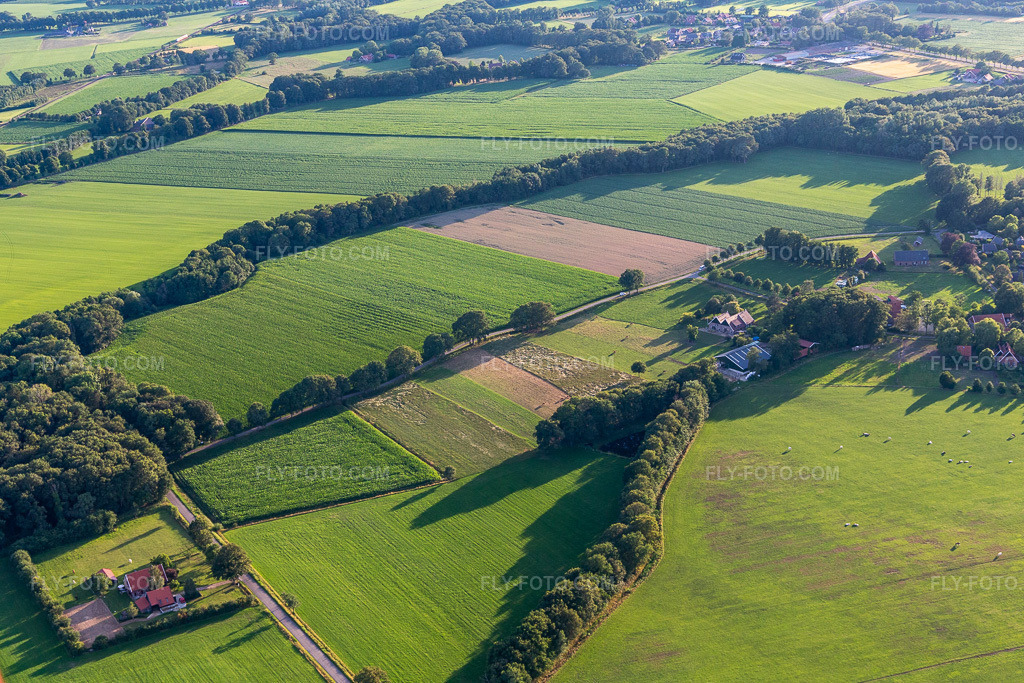 Aerial view: View of the town in Winterswijk Miste in the state Gelderland, Netherlands. – Photo: IMG_008000.jpg taken on 07/12/2020 by Werner Riehm/FLY-FOTO.com – Resolution of the original: 5112 x 3408 px