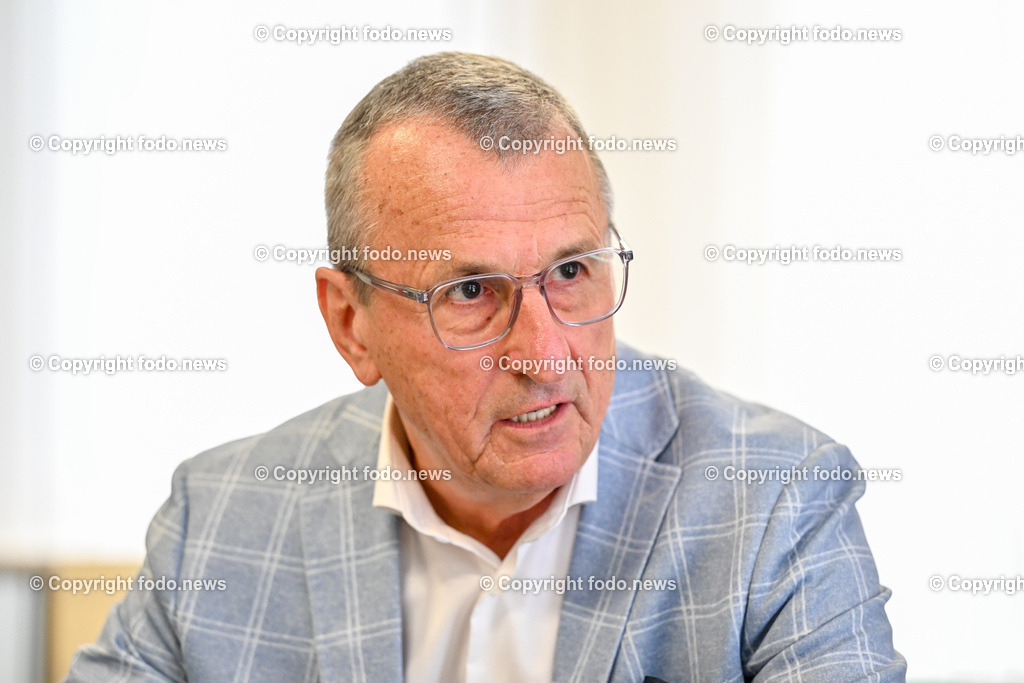 Gerhard Goetschhofer (Praesident OOEFV)_ 08.07.2024-18 | 08.07.2024, Linz, AUT, Gerhard Goetschhofer, im Bild Gerhard Goetschhofer (Praesident OOEFV)