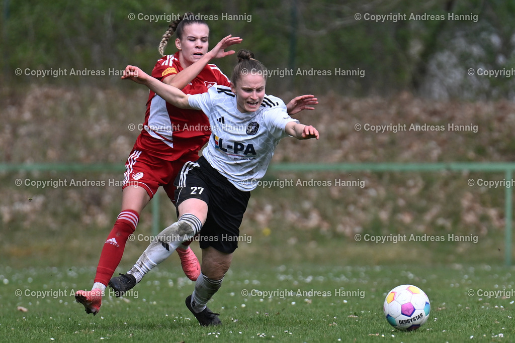 Fußball I Frauen I Saison 2024-25 I Oberliga I FC Jesteburg-Bendestorf - SpVg Aurich Frauen I 13.4.2025 | a-hannig - Realisiert mit Pictrs.com