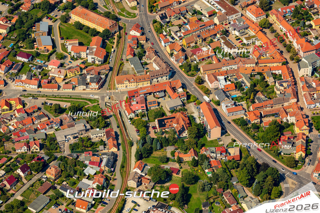 Luftbild Vs Google Maps  Tiefengrubener Straße  Bad Berka -Das Luftbild wurde 2025 vom UL-Flugzeug heraus erstellt ( keine Drohnenluftbilder ) - Hochauflösende Luftaufnahme -Nicht vergleichbar mit Google Maps oder Satelittenbilder- Die Geschenkidee !Mit Lizenz und Bildrechte bestellbar