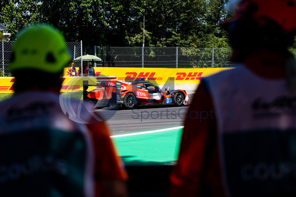Trainproduction-20230709-0003 | MONZA,ITALY,09.Jul.23 - MOTORSPORTS - WEC, FIA World Endurance Championships, 6h of Monza, Autodromo Monza. Image shows Sean Gelael (INA), Ferdinand Habsburg-Lothringen (AUT) and Robin Frijns (NED/ Team WRT). Photo: Trainproduction / Matthias Trinkl