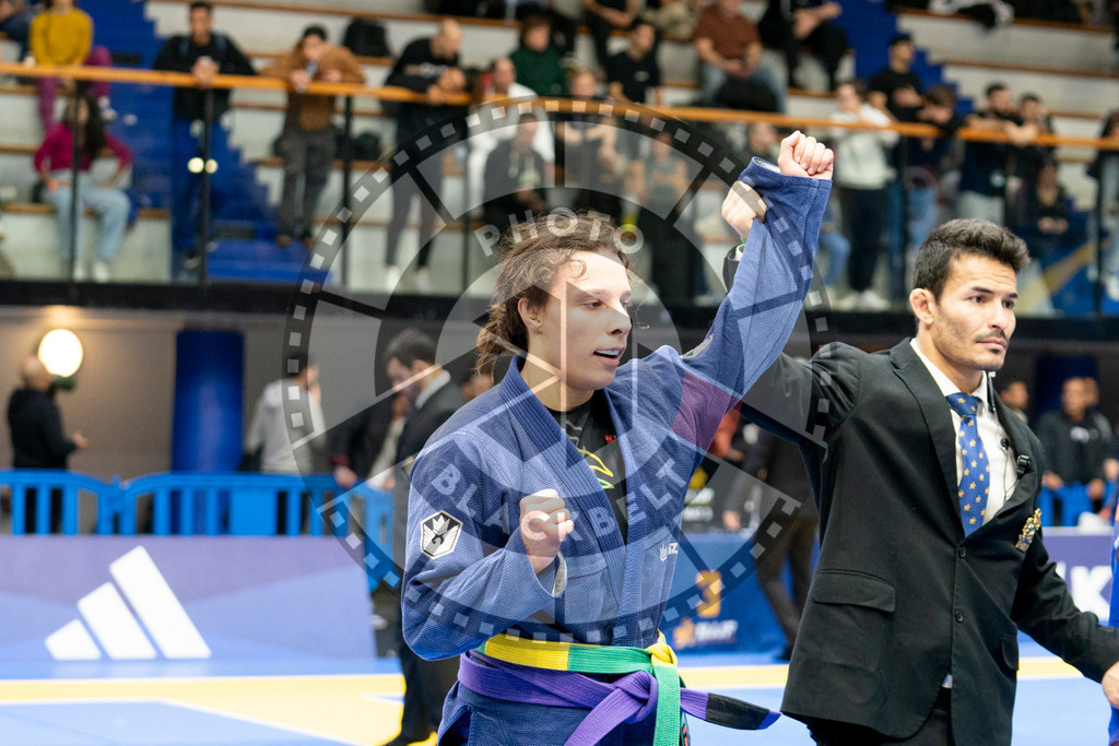 20240124PBB04373 | Fighters compete during the second day of the IBJJF European Championship in Paris, France, on January 24, 2024.