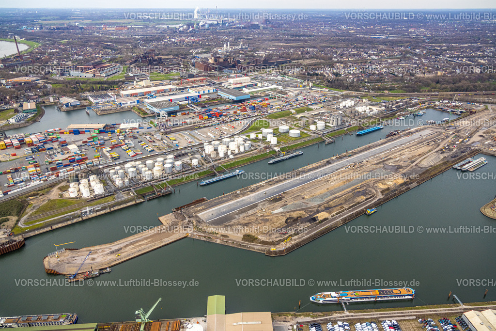 Duisburg230301708Nord | Luftbild, Duisburg Hafen, geplantes Containerterminal auf Kohleninsel, Duisburg Gateway Terminal, Ruhrort, Duisburg, Ruhrgebiet, Nordrhein-Westfalen, Deutschland