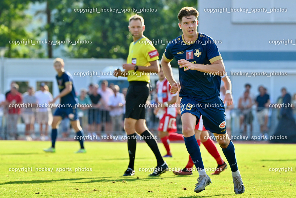ATUS Velden vs. GAK | #18 Nicolas Manuel Modritz ATUS Velden, ATUS Velden vs. GAK, ATUS Velden vs. GAK am 26.07.2024 in Villach (Stadion Lind), Austria, (Photo by Bernd Stefan)