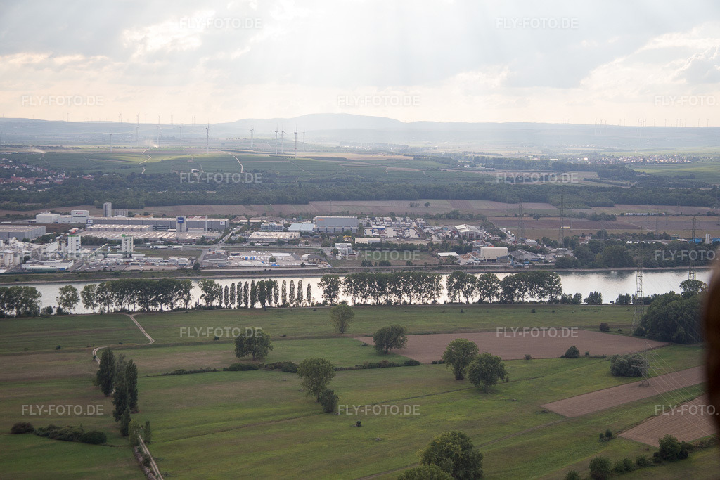 Luftbild: Worms Industriegebiet N von Osten in Worms im Bundesland Rheinland-Pfalz in Deutschland. Foto: IMG_084248.jpg vom 02.09.2015 durch Werner Riehm/FLY-FOTO.de