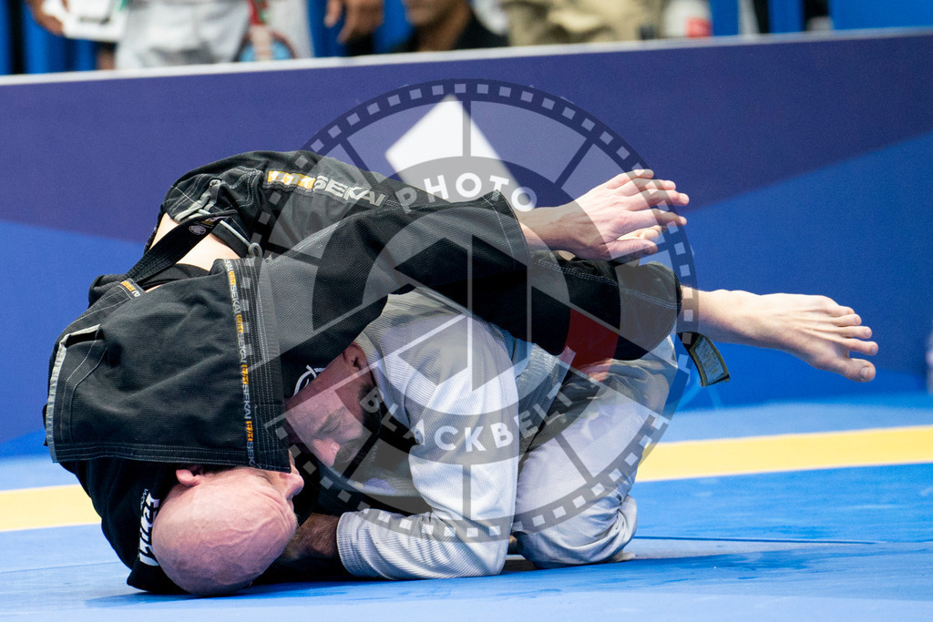 20240124PBB03931 | Fighters compete during the second day of the IBJJF European Championship in Paris, France, on January 24, 2024.