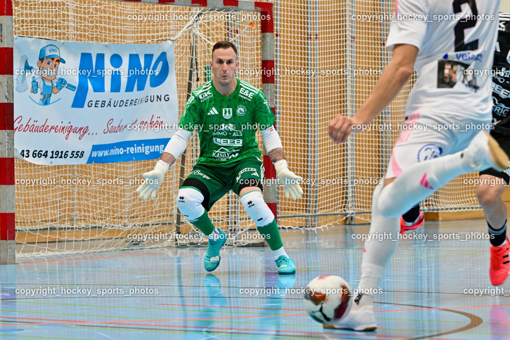 Carinthia Flamengo Futsal Club vs. FC Ljuti Krajisnici | #24 Dominik Hemmelmayer FC Ljuti Krajisnici, Carinthia Flamengo Futsal Club vs. FC Ljuti Krajisnici, Carinthia Flamengo Fusal Club vs. FC Ljuti Krajisnici am 12.10.2025 in Klagenfurt (Ballspielhalle Viktring), Austria, (Photo by Bernd Stefan)