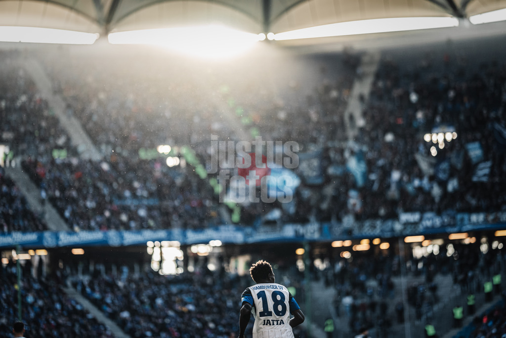 Fußball | Männer | Saison 2023/2024 | 2. Fußball-Bundesliga | 19. Spieltag | Hamburger SV vs. Karlsruher SC | 28.01.2024 | Bakery Jatta (#18, HSV)