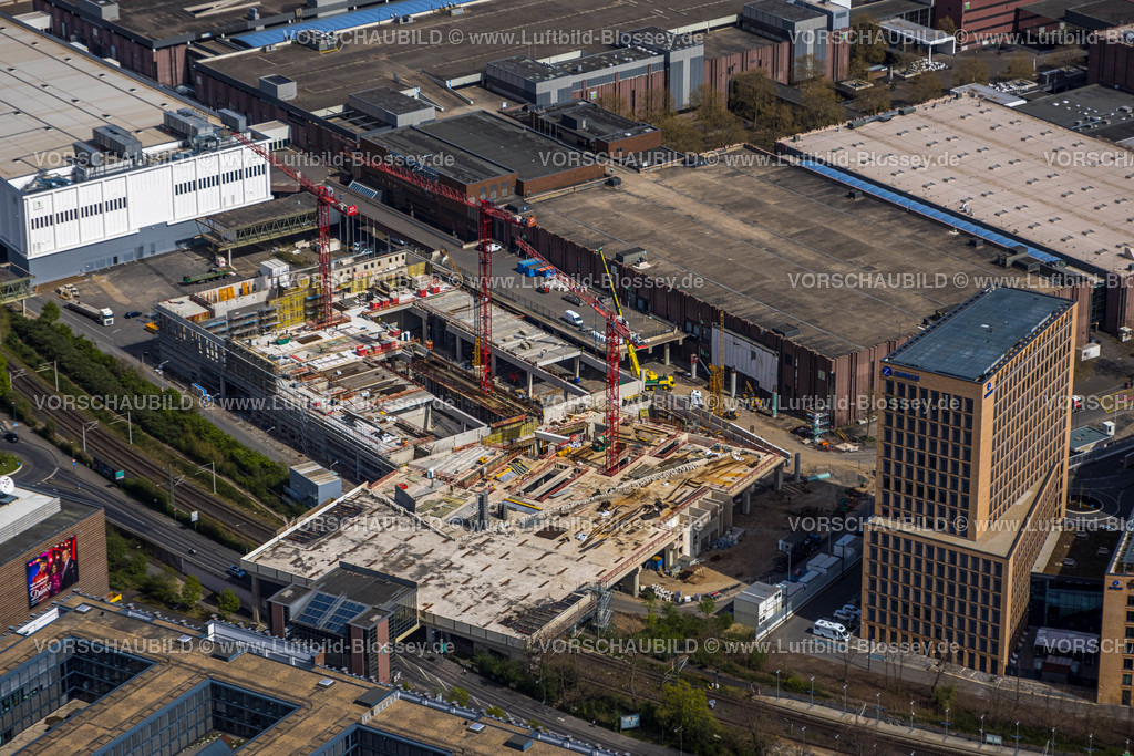 Koeln220403446 | Luftbild, Messegelände Kölnmesse mit Baustelle und Neubau Halle Confex, Deutz, Köln, Rheinland, Nordrhein-Westfalen, Deutschland