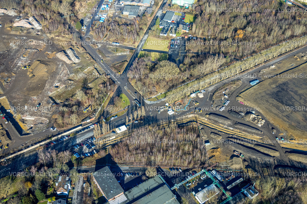 Dortmund260200095 | Luftbild, Baustelle und Brachfläche Springorumstraße, Gewerbegebiet und Gelände der Westfalenhütte Dortmund, Borsigplatz, Dortmund, Ruhrgebiet, Nordrhein-Westfalen, Deutschland