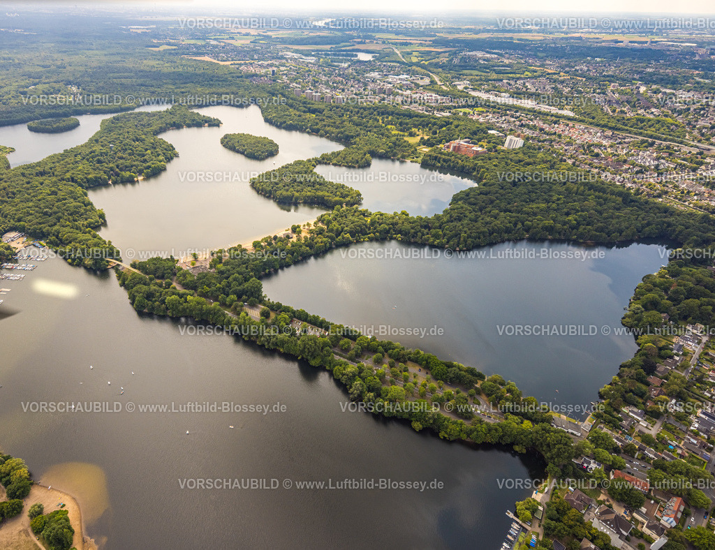 Duisburg250704010Sued | Luftbild, Sechs-Seen-Platte und Freibad Wolfssee mit Sandstrand,Wedau, Duisburg, Ruhrgebiet, Nordrhein-Westfalen, Deutschland