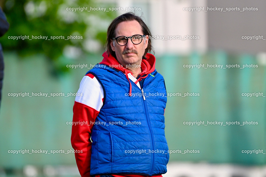 SAK vs. ATUS Velden 19.4.2024 | Headcoach SAK Richard Huber, SAK vs. ATUS Velden 19.4.2024, SAK vs. ATUS Velden am 19.04.2024 in Klagenfurt (Sportpark Welzenegg), Austria, (Photo by Bernd Stefan)