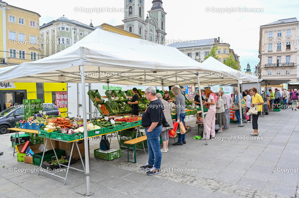Linzer Genussmaerkte_ Markt am Hauptplatz Linz_ 21.07.2023-6 | 21.07.2023, Linz, AUT, Linzer Genussmaerkte, im Bild Markt am Hauptplatz Linz