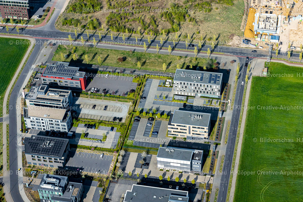 Luftbilder Mönchengladbach-9853 | Luftbildfotografie Verwaltungsgebäude und Bürokomplex-Ensemble "Nordpark" in Mönchengladbach im Bundesland Nordrhein-Westfalen, Deutschland - Realisiert mit Pictrs.com