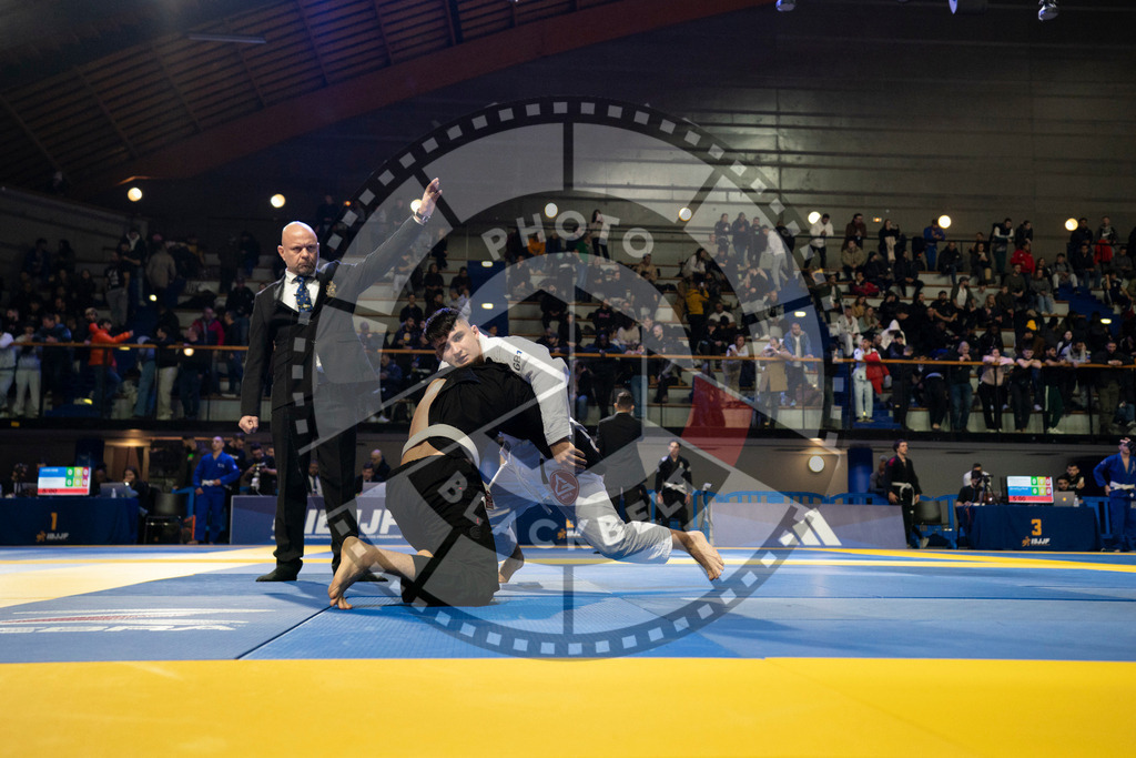 20240119PBB0550 | Fighters compete during the IBJJF European Championship in Paris, France, on January 19, 2024.