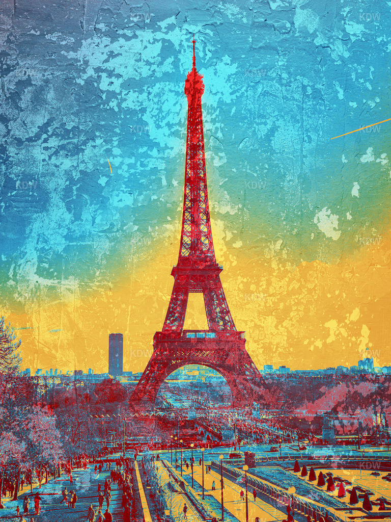 Eifelturm_Color_ART | Achtsame und abstrakte Bilder - monochrome Fotografien und Digital ART in Farbe, hole deinen persönlichen Kunstdruck nach Hause. Fotografien direkt vom Erzeuger. Achte auf meine Sonder-Editionen und Rabatt Aktionen im Shop. - Realisiert mit Pictrs.com