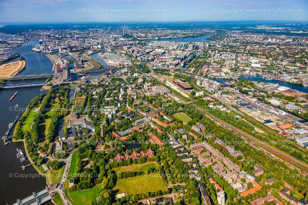 Hamburg_Rothenburgsort_ELS_8065200925 | HAMBURG 19.09.2025 Parkanlage " Elbpark " " Entenwerder " im Ortsteil Rothenburgsort in Hamburg, Deutschland. // Park "Elbpark" "Entenwerder" in the Rothenburgsort district in Hamburg, Germany. Foto: Martin Elsen