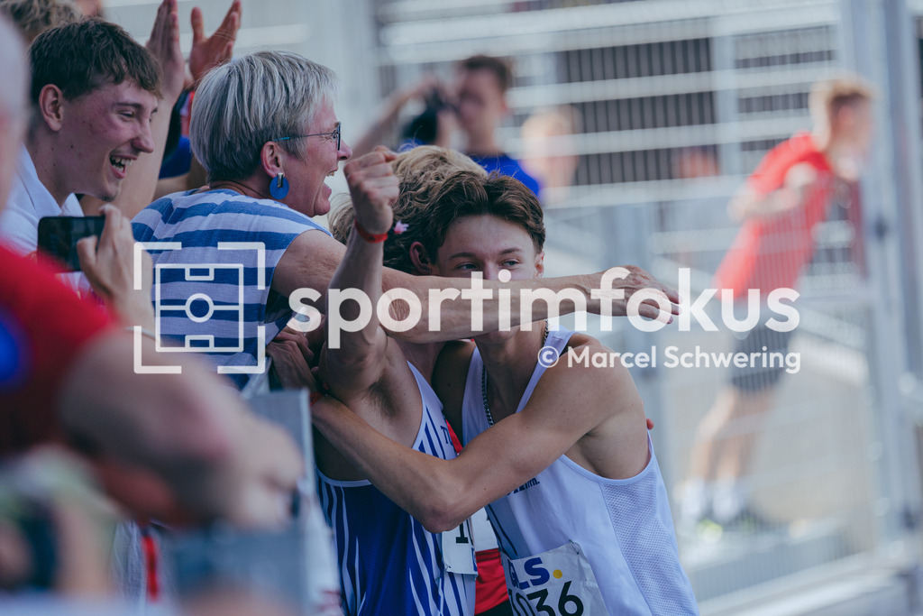 Deutsche Meisterschaften U20 / U16 2026 | Jan Emanuel Merheim, TuS Köln rrh., 1038, Lasse Block, TuS Köln rrh., 1036, 800-Meter-Lauf, Finale, Deutsche Meisterschaften der U20 &amp; U16 2026, Lohrheidestadion Bochum-Wattenscheid, 12.07.2026. Foto: Marcel Schwering / sportimfokus - Realisiert mit Pictrs.com