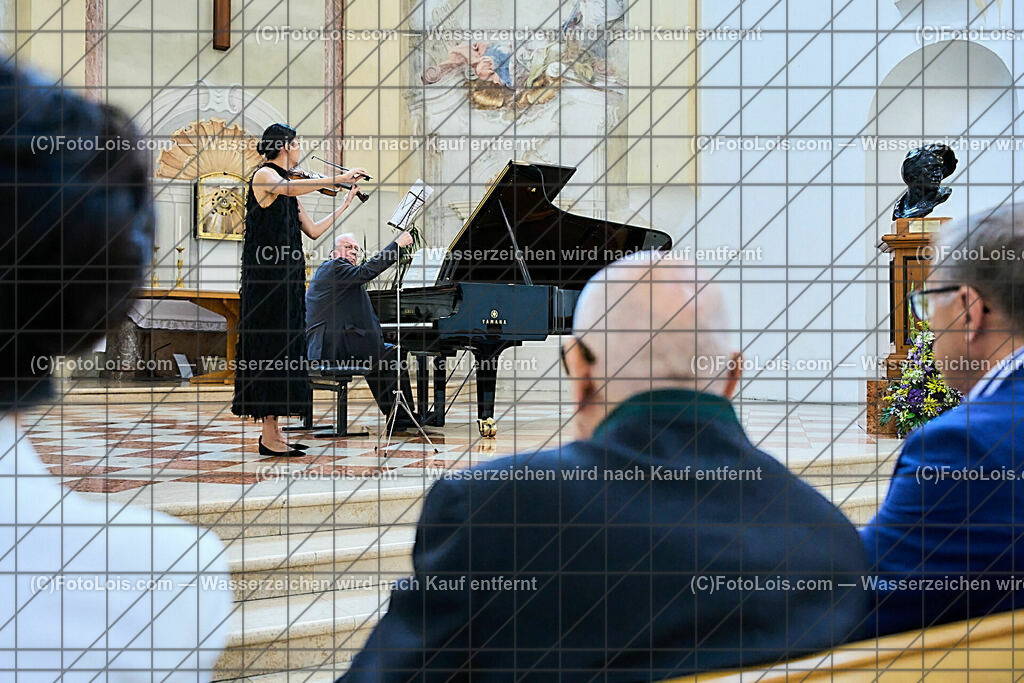 ALP1716_XXXIX-Chopin-Festival_MATINEE_Imayakova-WagnerArtzt | (C)FotoLois.com, Alois Spandl, XXXIX. internationales CHOPIN-Festival in der Kartause Gaming, MATINEE in der Kartausenkirche mit Yves Henry (Klavier,F), Zarina Imayakova (Violine, Kasachstan), Manfred Wagner-Artzt (Klavier, A), Janusz Olejniczak (Klavier, PL), So 6. August 2023.