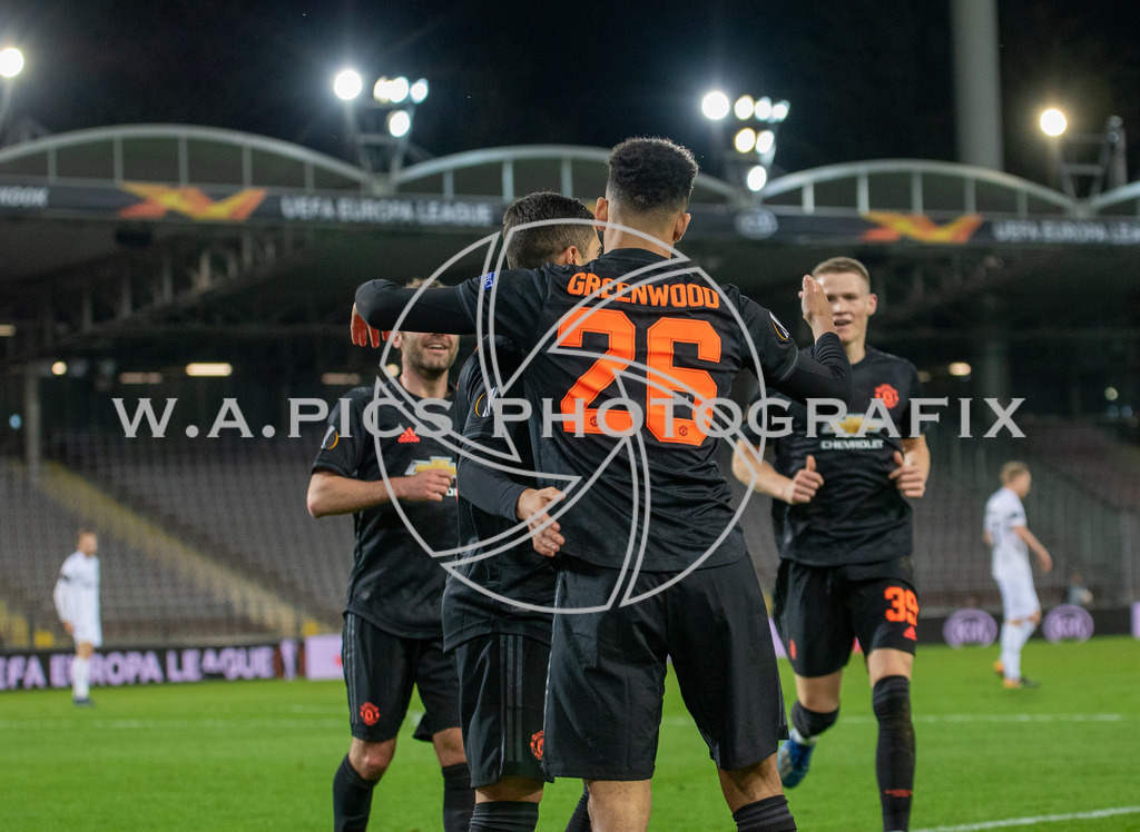 LASK Linz vs Manchester United | Linz, AUSTRIA 12.03.20 - SOCCER-EURO LEAGUE, LASK Linz vs Manchester United  Image shows: Mason Greenwood (MANU)
Photo: Sportmediapics.com/ Andreas Willdoner