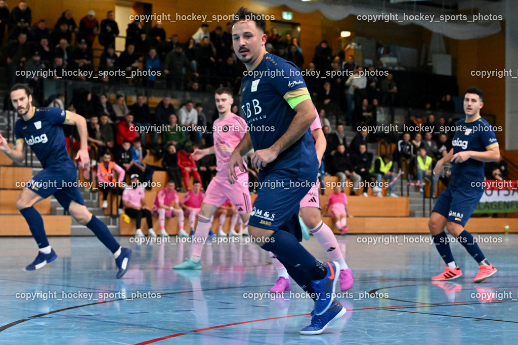 Carinthia Flamengo Futsal Club vs. Futsal Klagenfurt | #15 Vahid Muharemovic Futsal Klagenfurt, Carinthia Flamengo Futsal Club vs. Futsal Klagenfurt, Carinthia Flamengo Futsal Club vs. Futsal Klagenfurt am 01.12.2024 in Klagenfurt (Ballspielhalle Viktring), Austria, (Photo by Bernd Stefan)