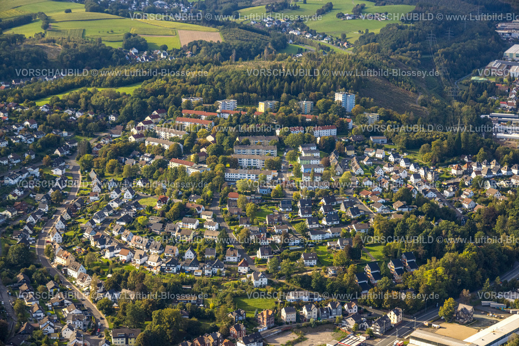 Siegen230912001 | Luftbild, Wohngebiet Hochhäuser und Mietshäuser Stormstraße, Geisweid-Stahlwerke, Siegen, Siegerland, Nordrhein-Westfalen, Deutschland