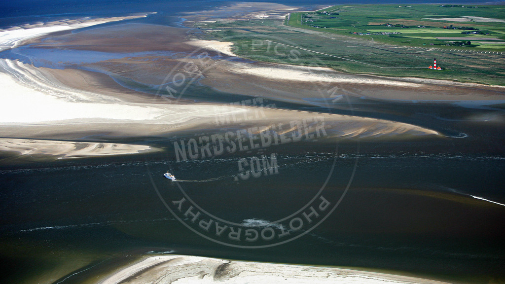 Luftbild Tümmlauer Bucht 1582 | Westerhever Leuchtturm Luftbild
