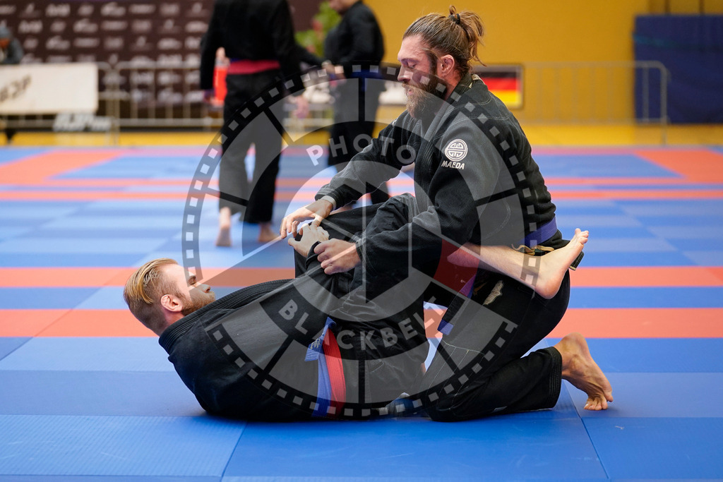 20240203PBB05152 | Fighters compete during the Brazilian Jiu-Jitsu Championship of the AJP Tour in Maintal by Frankfurt am Main, Germany, on February 2, 2024.