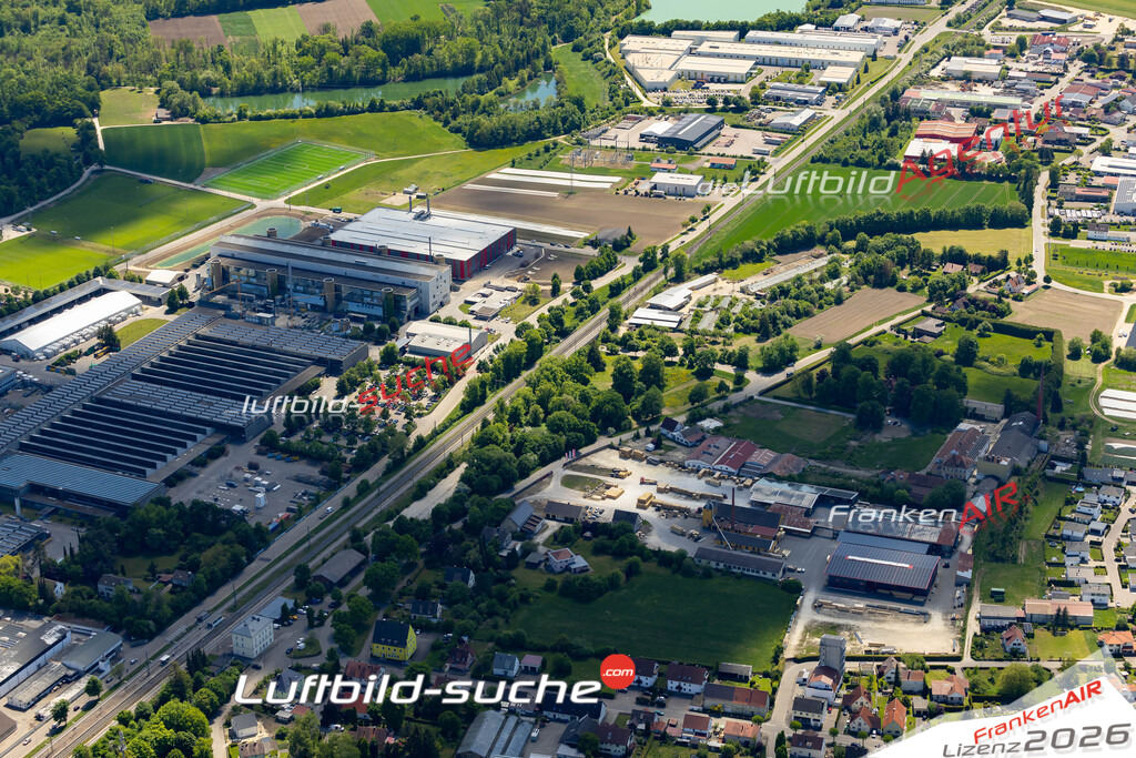 Luftaufnahme von  Gundelfingen an der Donau - Die Luftaufnahme wurde 2025 vom UL-Flugzeug heraus erstellt ( keine Drohne ) - Hochauflösende Luftaufnahme - für professionelle Ausdrucke geeignet. Die Geschenkidee !Mit Lizenz und Bildrechte bestellbar