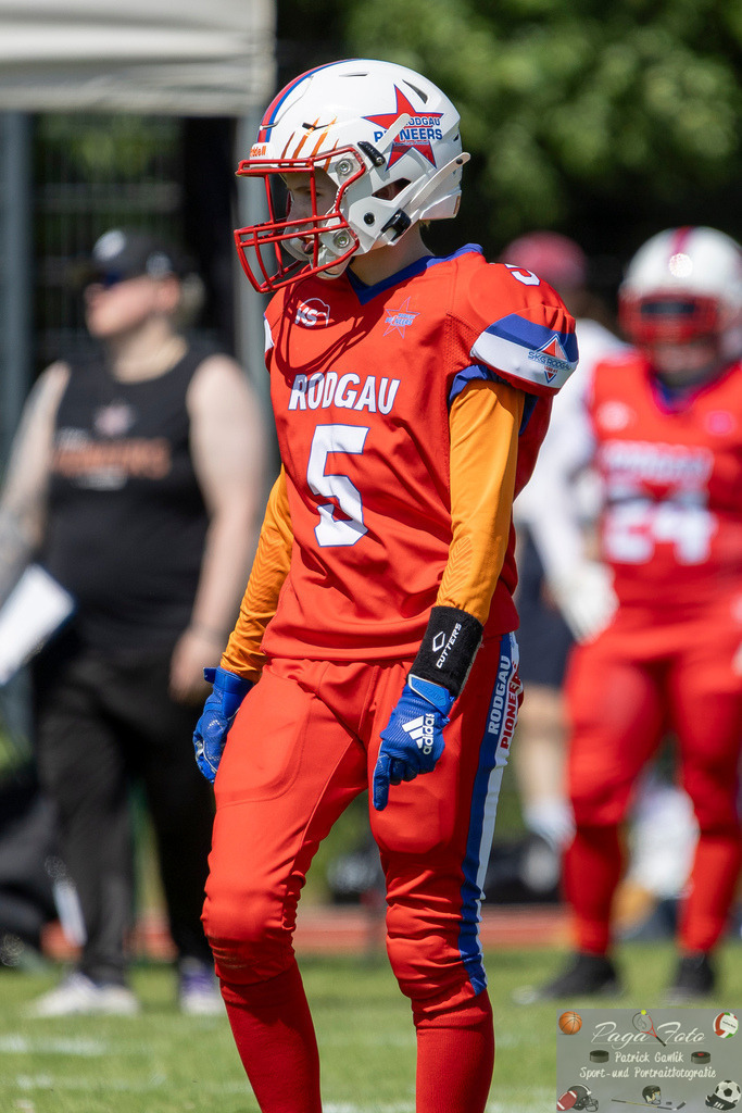 GFLW 1: German Football League Women 1: Rodgau Pioneers Ladies - Stuttgart Scorpions Sisters, 07.06.2026 | Paulina Duzak (Rodgau Pioneers Ladies #5), Freisteller, Portrait / Porträt, Rodgau Pioneers Ladies - Stuttgart Scorpions Sisters, Rodgau, Maingau-Energie-Stadion "Am Weichsee", 7.6.2026 - Realisiert mit Pictrs.com