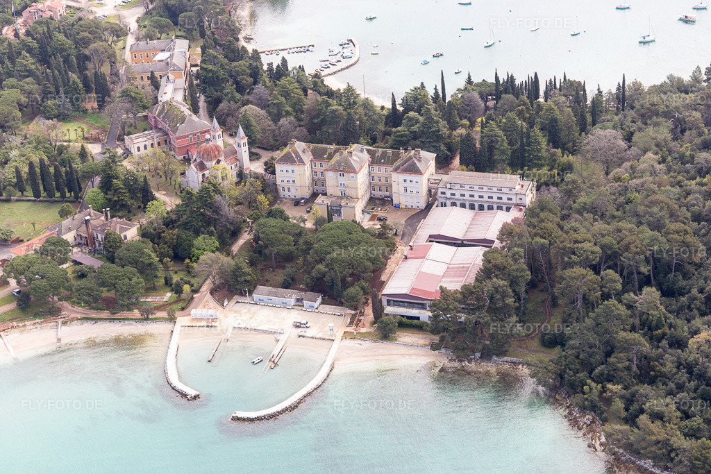 Luftbild: Ortsansicht in Rovinj im Bundesland Gespanschaft Istrien in Kroatien. Foto: IMG_105963.jpg vom 13.04.2018 durch Werner Riehm/FLY-FOTO.de