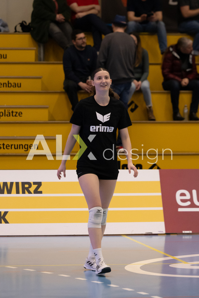 Volleyball I Frauen I Saison 2025-2026 I Volleyball NLA | Women I 1/4 Finals I VC Kanti Schaffhausen - BIWI Volleyball Franches-Montagnes I 21.02.2026 | 5 Wanda Herzog (CH) (VC Kanti Schaffhausen) - Mitte - Realisiert mit Pictrs.com