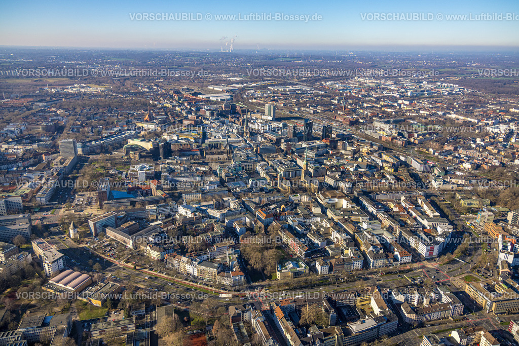 Dortmund230200336 | Luftbild, City, Innenstadt mit Wallring, Dortmund, Ruhrgebiet, Nordrhein-Westfalen, Deutschland