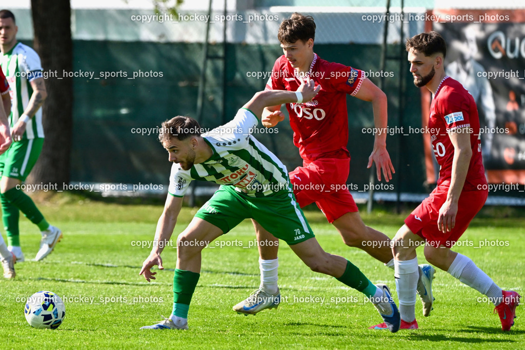 SV Donau Klagenfurt vs. SAK | #70 Melvin Osmic SV Donau,  #11 Luka Jerin SAK, #24 Jovan Koprivica SAK, SV Donau Klagenfurt vs. SAK, SV Donau Klagenfurt vs. SAK am 11.04.2026 in Klagenfurt (Sportplat Donau ), Austria, (Photo by Bernd Stefan)