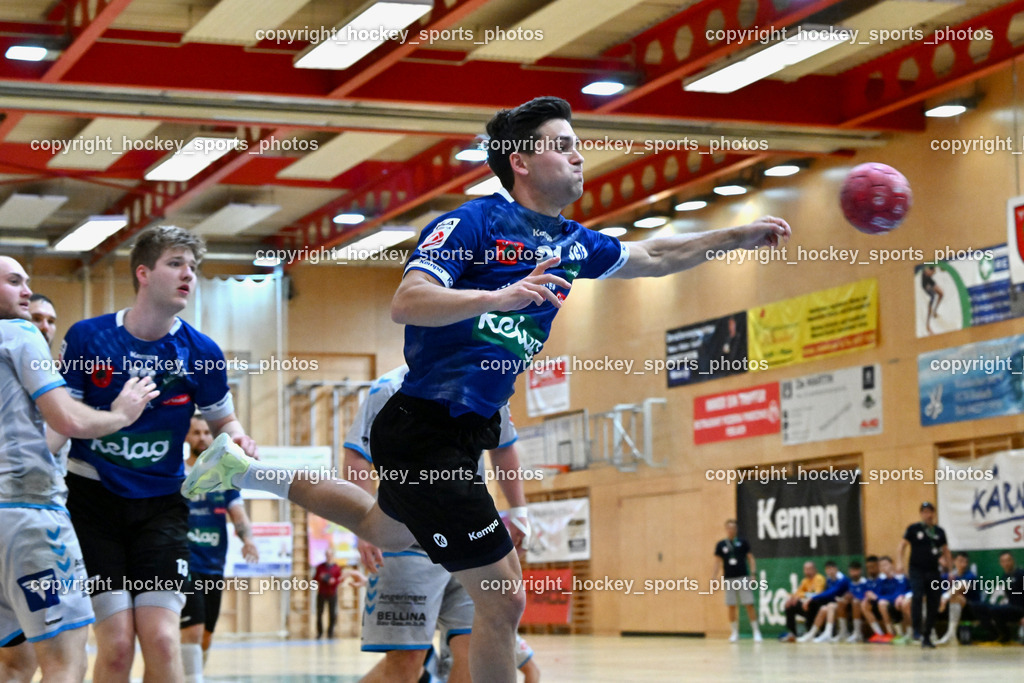 SC Ferlach vs. HSG Xentis Lipizzanerheimat | #21 GARTNER Tine SC Ferlach, #13 GYSIN David SC Ferlach, SC Ferlach vs. HSG Xentis Lipizzanerheimat, SC Ferlach vs. HSG Xentis Lipizzanerheimat am 18.04.2026 in Ferlach (Ballspielhalle Ferlach), Austria, (Photo by Bernd Stefan)