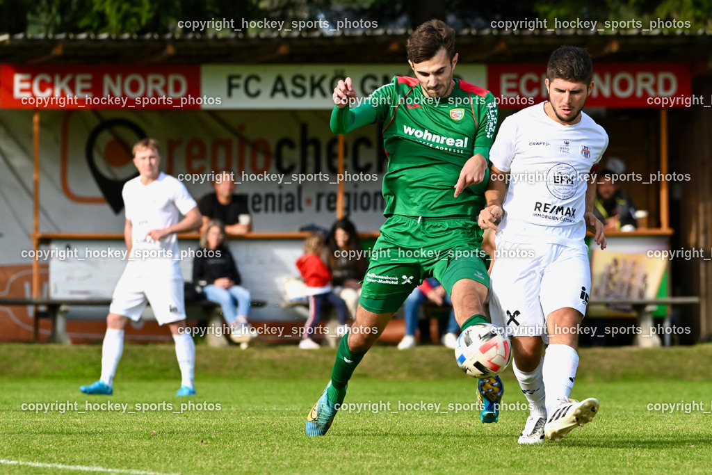 FC ASKÖ Gmünd vs. Union Matrei  | #9 Juro Kovacic FC Gmünd, #10 Jonathan Panzl Matrei, FC ASKÖ Gmünd vs. Union Matrei , FC ASKÖ Gmünd vs. Union Matrei  am 21.09.2024 in Gmünd (Sportplatz Gmünd), Austria, (Photo by Bernd Stefan)