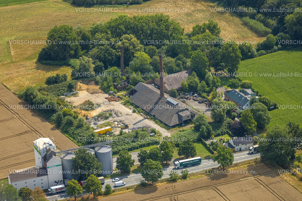 Hamm250701839Rhynern | Luftbild, Alte Ziegelei Kump, Bäuerliche Bezugs- und AbsatzGenossenschaft Werle eG Agrargenossenschaft, Werler Straße, Stadtbezirk Rhynern, Hamm, Ruhrgebiet, Nordrhein-Westfalen, Deutschland