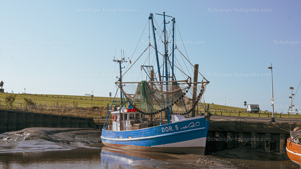 Schifferboote in Wurster | Prunkvoll und malerisch inmitten des Vordeichgeländes von Spieka-Neufeld, Dorum-Neufeld und Wremen gelegen, kann die Wurster Nordseeküste gleich mit drei Kuttenhäfen aufwarten. Die meisten der bunten Fischkutter sind natürlich in Betrieb und geben ein nahezu malerisches Bild ab.Weitere Informationen finden sie auf der Homepage der Wurster Nordseeküste.Copyright Kurverwaltung Wurster Nordseeküste - Realisiert mit Pictrs.com