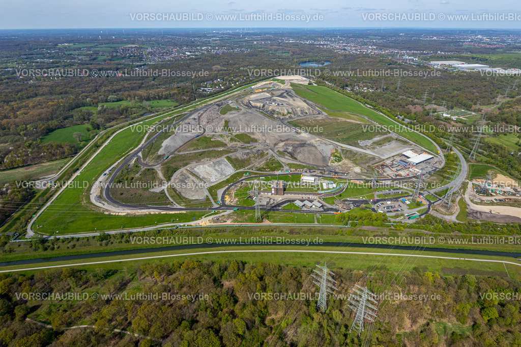 Gelsenkirchen230403513DeponieEmscherbruch | Luftbild, Zentraldeponie Emscherbruch ZDE, Fluss Emscher, Resser Mark, Gelsenkirchen, Ruhrgebiet, Nordrhein-Westfalen, Deutschland
