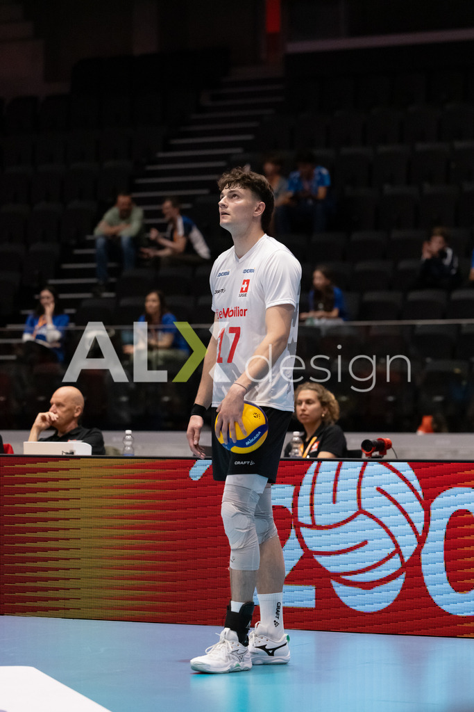 Luxembourg v Switzerland - CEV European League Men | KRIENS, SWITZERLAND - JUNE 12: ALEXANDER LENGWEILER of Switzerland during the CEV European League match between Luxembourg and Switzerland at Pilatus Arena on June 12, 2026 in Kriens, Switzerland. - Realisiert mit Pictrs.com