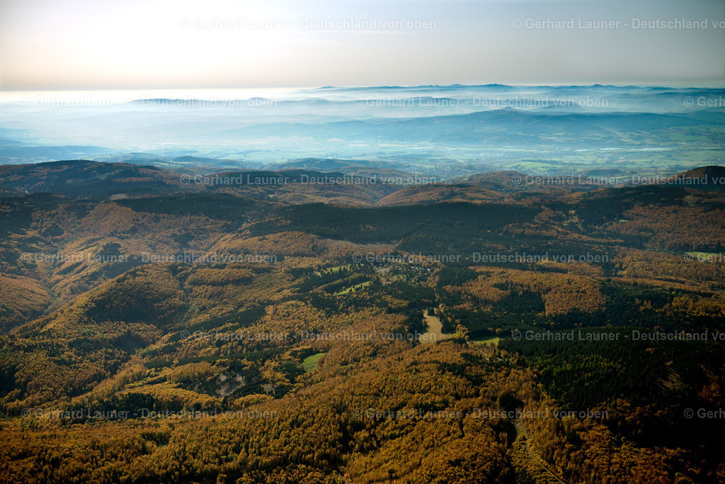 3294379 | Blick vom Rand des Thüringer Walds bei Bad Liebenstein in Richtung Südwesten über das Werra Bergland zur Rhön