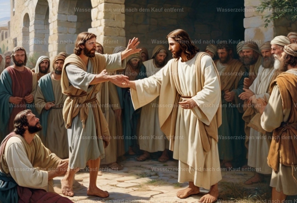 455bf26d-ed51-40cb-bfd5-2b0187921334_neuroflash-Painting_of_Jesus_healing_the_blind_man_in_biblica_1710667217 | Entdecken Sie die faszinierende Welt von Norbert Michels: Surreale Kunstwerke, hochwertige Fotos, Leinwandbilder & Fotoprodukte wie Tassen mit bild7 - Realisiert mit Pictrs.com