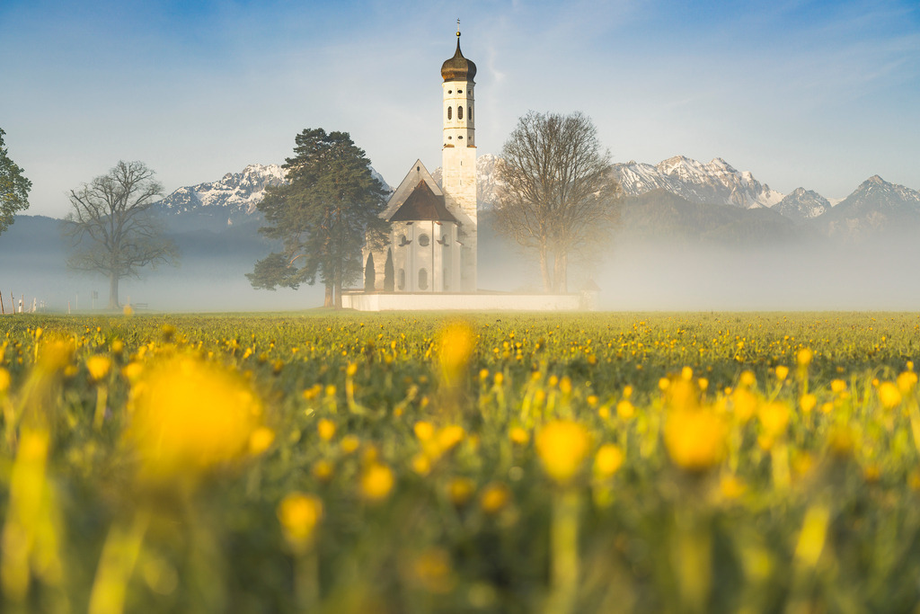 allgaeu-wandbild-st-coloman-05114 | Michael Helmer - Allgäu Bilder auf Leinwand bestellen