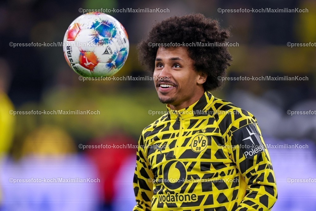 BVB13012601009 | 13.01.2026, Fußball, Borussia Dortmund - SV Werder Bremen,, 1. Fußball Bundesliga, 17. Spieltag, Signal Iduna Park, Saison 2025 2026: Karim Adeyemi (BVB #27)  DFB regulations prohibit any use of photographs as image sequences and or quasi-video.