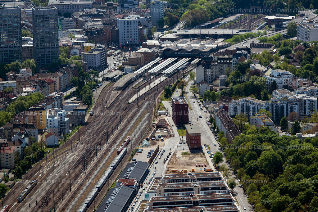 3800218 | Hauptbahnhof, Mainz, ein Eisenbahnknotenpunkt im westlichen Rhein-Main-Gebiet