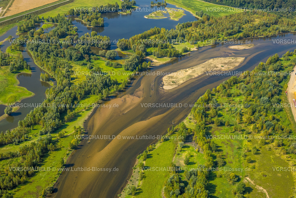 Wesel240805757Lippemuendung300dpi | Luftbild, Lipperenaturierung, Lippemündung in den Rhein, B58n Südumgehung, Lippeverlauf, Fluss Lippe, Lippeverband, , Wesel, Ruhrgebiet, Nordrhein-Westfalen, Deutschland